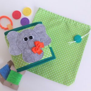 Baby Montessori Book elephant cover